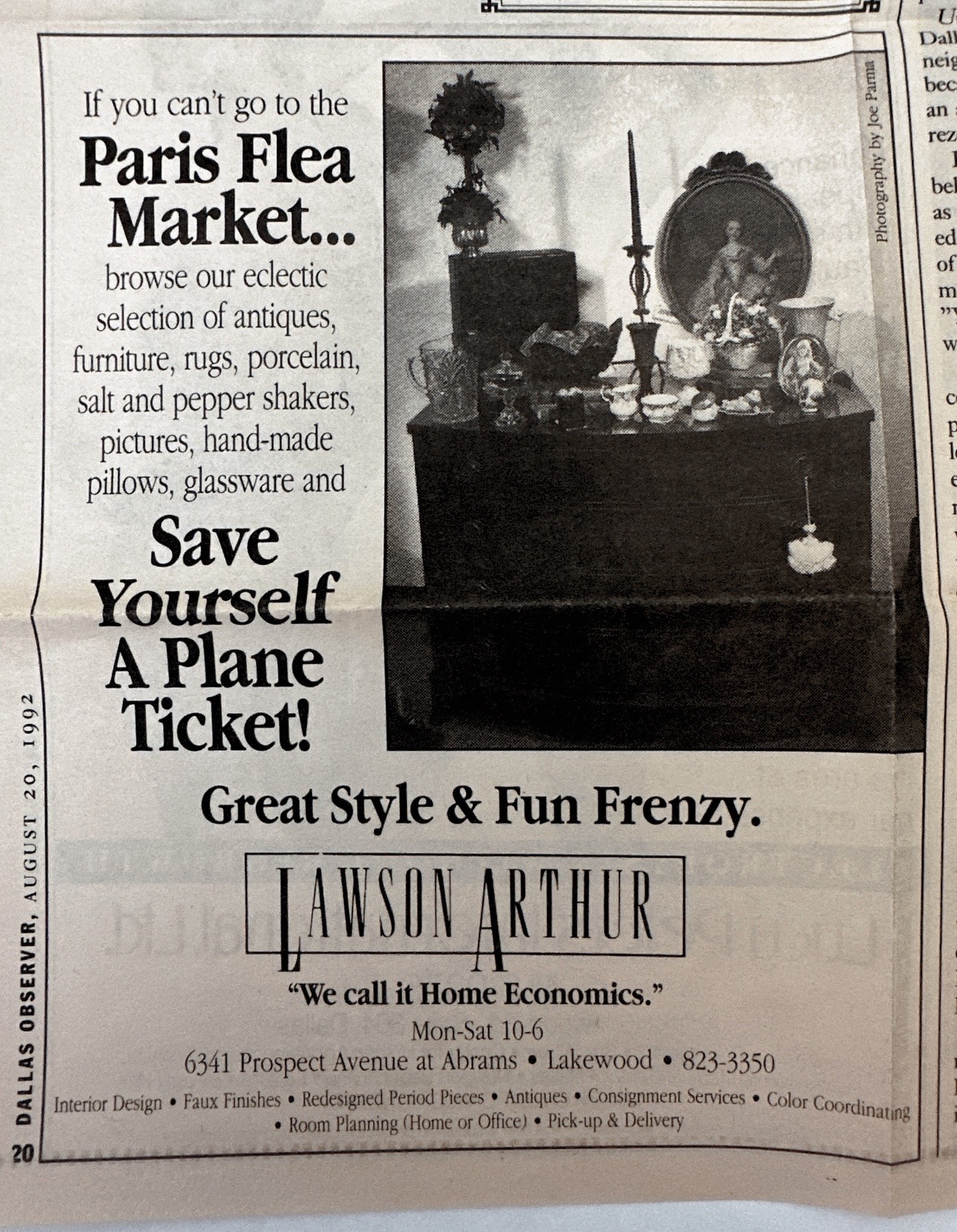 Paris Flea Market Lawson Arthur ad